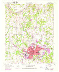 Ada Oklahoma Historical topographic map, 1:24000 scale, 7.5 X 7.5 Minute, Year 1958