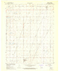 Adams Oklahoma Historical topographic map, 1:24000 scale, 7.5 X 7.5 Minute, Year 1967