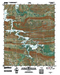 Adamson Oklahoma Historical topographic map, 1:24000 scale, 7.5 X 7.5 Minute, Year 2010