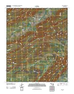 Adel Oklahoma Historical topographic map, 1:24000 scale, 7.5 X 7.5 Minute, Year 2012