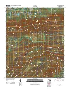 Albion SW Oklahoma Historical topographic map, 1:24000 scale, 7.5 X 7.5 Minute, Year 2012