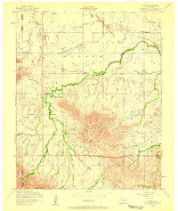 Alden Oklahoma Historical topographic map, 1:24000 scale, 7.5 X 7.5 Minute, Year 1956