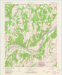 Allen Oklahoma Historical topographic map, 1:24000 scale, 7.5 X 7.5 Minute, Year 1967