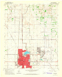 Altus Oklahoma Historical topographic map, 1:24000 scale, 7.5 X 7.5 Minute, Year 1964