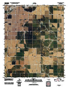 Altus SE Oklahoma Historical topographic map, 1:24000 scale, 7.5 X 7.5 Minute, Year 2010
