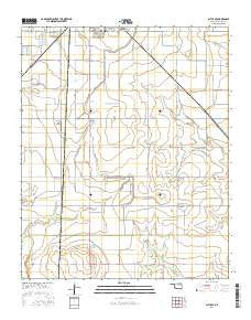Altus SE Oklahoma Current topographic map, 1:24000 scale, 7.5 X 7.5 Minute, Year 2016