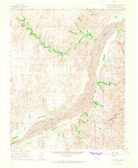 Antelope Hills Oklahoma Historical topographic map, 1:24000 scale, 7.5 X 7.5 Minute, Year 1966