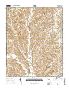 Anthon Oklahoma Current topographic map, 1:24000 scale, 7.5 X 7.5 Minute, Year 2016