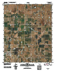 Apache Oklahoma Historical topographic map, 1:24000 scale, 7.5 X 7.5 Minute, Year 2010