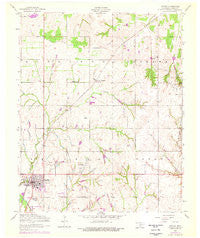 Apache Oklahoma Historical topographic map, 1:24000 scale, 7.5 X 7.5 Minute, Year 1956