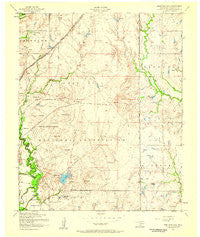 Arbuckle Hill Oklahoma Historical topographic map, 1:24000 scale, 7.5 X 7.5 Minute, Year 1956