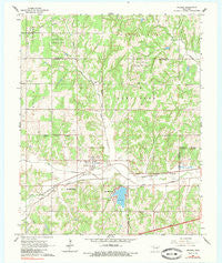 Arcadia Oklahoma Historical topographic map, 1:24000 scale, 7.5 X 7.5 Minute, Year 1966