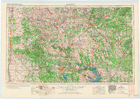 Ardmore Oklahoma Historical topographic map, 1:250000 scale, 1 X 2 Degree, Year 1957