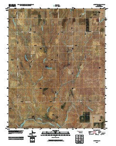 Arnett SE Oklahoma Historical topographic map, 1:24000 scale, 7.5 X 7.5 Minute, Year 2010