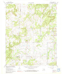 Ashland Oklahoma Historical topographic map, 1:24000 scale, 7.5 X 7.5 Minute, Year 1967