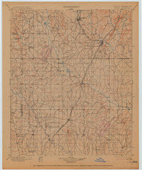 Atoka Oklahoma Historical topographic map, 1:125000 scale, 30 X 30 Minute, Year 1900