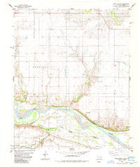 Augur Creek Oklahoma Historical topographic map, 1:24000 scale, 7.5 X 7.5 Minute, Year 1985