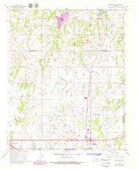Aydelotte Oklahoma Historical topographic map, 1:24000 scale, 7.5 X 7.5 Minute, Year 1967