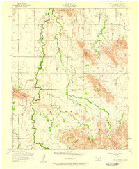 Bally Mountain Oklahoma Historical topographic map, 1:24000 scale, 7.5 X 7.5 Minute, Year 1956
