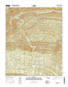 Battiest Oklahoma Current topographic map, 1:24000 scale, 7.5 X 7.5 Minute, Year 2016