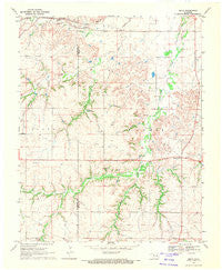 Belva Oklahoma Historical topographic map, 1:24000 scale, 7.5 X 7.5 Minute, Year 1969