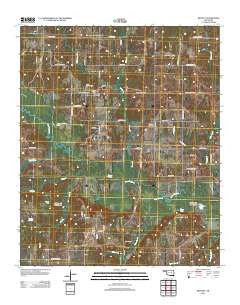 Bentley Oklahoma Historical topographic map, 1:24000 scale, 7.5 X 7.5 Minute, Year 2012