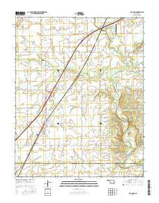 Big Cabin Oklahoma Current topographic map, 1:24000 scale, 7.5 X 7.5 Minute, Year 2016