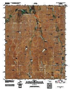 Big Kiowa Creek Oklahoma Historical topographic map, 1:24000 scale, 7.5 X 7.5 Minute, Year 2010