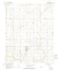 Billings Oklahoma Historical topographic map, 1:24000 scale, 7.5 X 7.5 Minute, Year 1968
