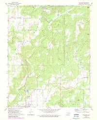 Blackgum Oklahoma Historical topographic map, 1:24000 scale, 7.5 X 7.5 Minute, Year 1972