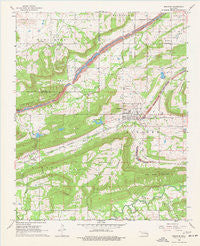 Bokoshe Oklahoma Historical topographic map, 1:24000 scale, 7.5 X 7.5 Minute, Year 1968