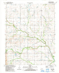Boone Oklahoma Historical topographic map, 1:24000 scale, 7.5 X 7.5 Minute, Year 1991
