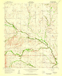 Boone Oklahoma Historical topographic map, 1:24000 scale, 7.5 X 7.5 Minute, Year 1956