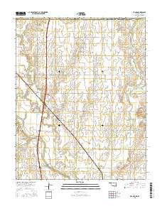 Braman Oklahoma Current topographic map, 1:24000 scale, 7.5 X 7.5 Minute, Year 2016
