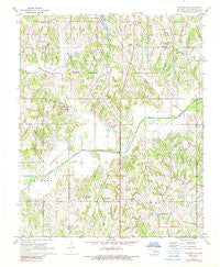 Brooksville Oklahoma Historical topographic map, 1:24000 scale, 7.5 X 7.5 Minute, Year 1972