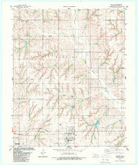 Butler Oklahoma Historical topographic map, 1:24000 scale, 7.5 X 7.5 Minute, Year 1983