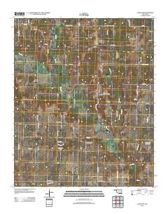 Caddo NW Oklahoma Historical topographic map, 1:24000 scale, 7.5 X 7.5 Minute, Year 2012