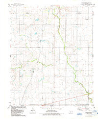 Cambridge Oklahoma Historical topographic map, 1:24000 scale, 7.5 X 7.5 Minute, Year 1984