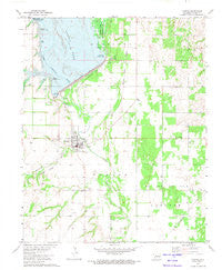 Canton Oklahoma Historical topographic map, 1:24000 scale, 7.5 X 7.5 Minute, Year 1972