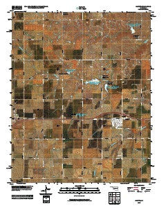 Canute Oklahoma Historical topographic map, 1:24000 scale, 7.5 X 7.5 Minute, Year 2010