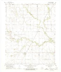 Capron Oklahoma Historical topographic map, 1:24000 scale, 7.5 X 7.5 Minute, Year 1968