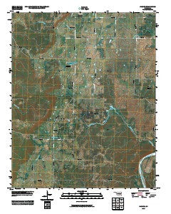 Carson Oklahoma Historical topographic map, 1:24000 scale, 7.5 X 7.5 Minute, Year 2010