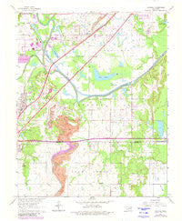 Catoosa Oklahoma Historical topographic map, 1:24000 scale, 7.5 X 7.5 Minute, Year 1963