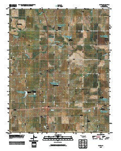 Ceres Oklahoma Historical topographic map, 1:24000 scale, 7.5 X 7.5 Minute, Year 2009