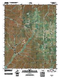 Chance Oklahoma Historical topographic map, 1:24000 scale, 7.5 X 7.5 Minute, Year 2010