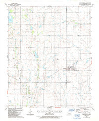Chattanooga Oklahoma Historical topographic map, 1:24000 scale, 7.5 X 7.5 Minute, Year 1987