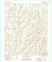Chickasha NE Oklahoma Historical topographic map, 1:24000 scale, 7.5 X 7.5 Minute, Year 1966