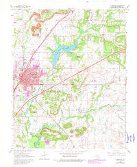 Claremore Oklahoma Historical topographic map, 1:24000 scale, 7.5 X 7.5 Minute, Year 1963
