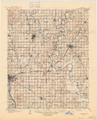 Claremore Oklahoma Historical topographic map, 1:125000 scale, 30 X 30 Minute, Year 1916