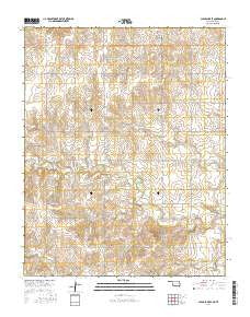 Clear Lake SE Oklahoma Current topographic map, 1:24000 scale, 7.5 X 7.5 Minute, Year 2016
